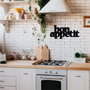 Wallity Bon Appetit 2 Accesorio Decorativo de Pared de Metal Negro